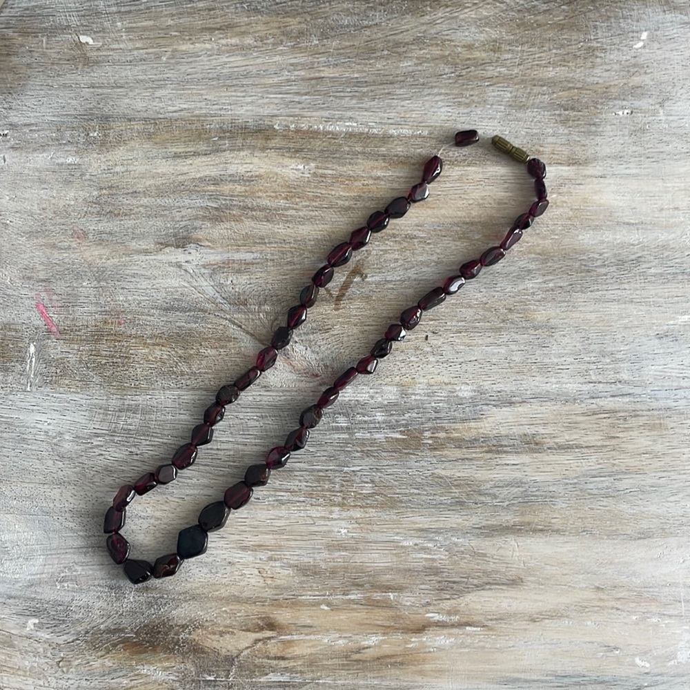 Women jewelry necklace choker natural garnet